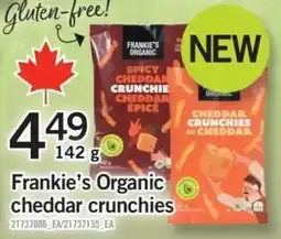 Fortinos Frankie's Organic cheddar crunchies offer