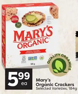 Quality Foods Mary's organic crackers offer