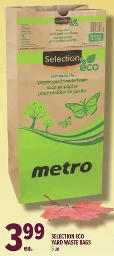 Metro Metro selection eco yard waste bags offer