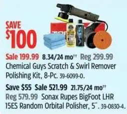 Canadian Tire Chemical Guys Scratch & Swirl Remover Polishing Kit offer