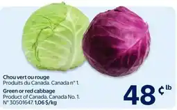 Walmart Green or red cabbage offer