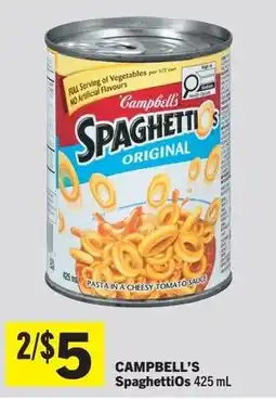 IGA Campbell's SpaghettiOs Original offer