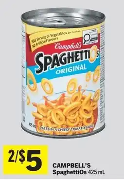 Foodland Campbell's Spaghettios Original offer