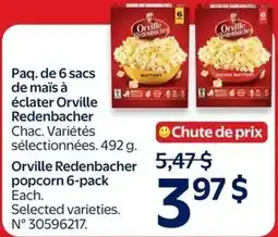Walmart Orville Redenbacher popcorn 6-pack offer