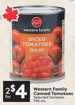 Quality Foods Western Family Canned Tomatoes offer