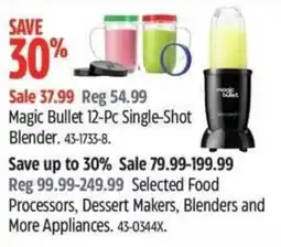 Canadian Tire Magic Bullet 12-Pc Single-Shot Blender offer