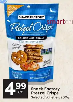 Quality Foods Snack Factory Pretzel Crisps offer