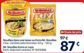 Mr. Noodles Extra or cups