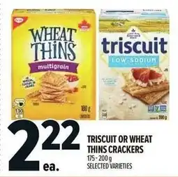 Metro Triscuit or Wheat Thins Crackers offer