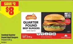 Chalo FreshCo Cardinal quarter pound beef burgers offer