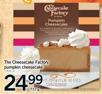 Fortinos The Cheesecake Factory pumpkin cheesecake offer