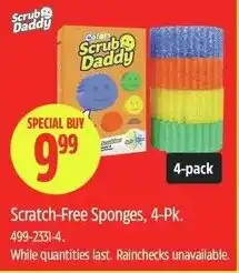 Canadian Tire Scrub Daddy Scratch-Free Sponges offer