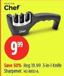 Canadian Tire Master Chef 3-in-1 Knife Sharpener offer