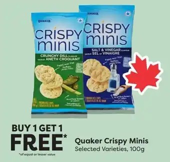Quality Foods Quaker Crispy Minis offer