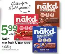 Fortinos Nakd raw fruit & nut bars offer