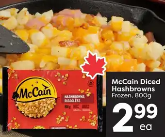 Quality Foods McCain diced hashbrowns offer