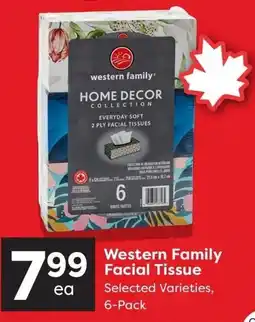 Quality Foods Western Family Facial Tissue offer