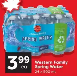 Quality Foods Western Family Spring Water offer