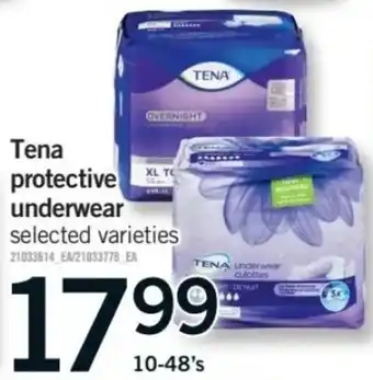 Fortinos Tena protective underwear offer
