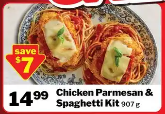 M & M Food Market Chicken Parmesan & Spaghetti Kit offer