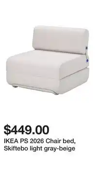 IKEA IKEA PS 2026 Chair bed, Skiftebo light gray-beige offer