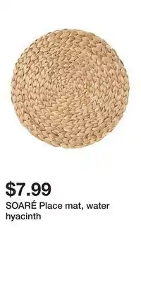 IKEA SOARÉ Place mat, water hyacinth offer