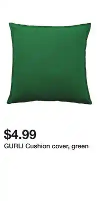 IKEA GURLI Cushion cover, green offer