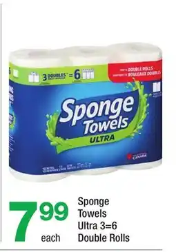 Highland Farms Sponge Towels Ultra 3=6 Double Rolls offer