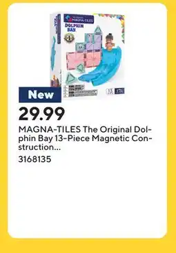 Staples MAGNA-TILES The Original Dolphin Bay 13-Piece Magnetic Construction Set offer