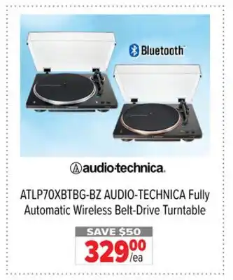 2001 Audio Video ATLP70XBTBG-BZ AUDIO-TECHNICA Fully Automatic Wireless Belt-Drive Turntable offer