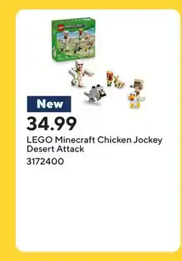 Staples LEGO Minecraft Chicken Jockey Desert Attack offer