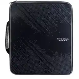 Staples Five Star Multi-access Nylon 2 Zipper Binder - Black offer
