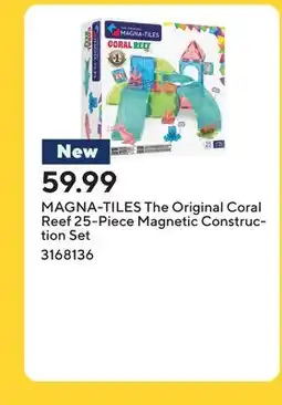 Staples MAGNA-TILES The Original Coral Reef 25-Piece Magnetic Construction Set offer
