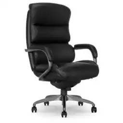 Staples La-Z-Boy Aberdeen Ergonomic Bonded Leather Swivel Executive Office Chair - Black offer