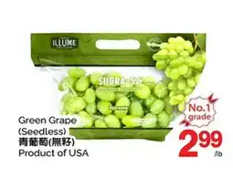 T&T Supermarket GREEN GRAPE offer