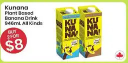 Healthy Planet Kunana Plant Based Banana Drink offer