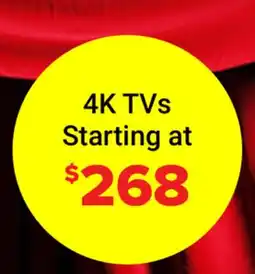Visions Electronics 4K TVs Starting at $268 offer