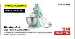 Visions Electronics KitchenAid Ultra Power 4.5.L Stand Mixer offer