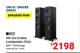 Visions Electronics KEF HiFi Uni-Q Meta Loudspeaker (Pair) offer