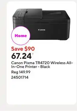 Staples Canon Pixma TR4720 Wireless All-In-One Printer - Black offer