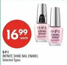 Shoppers Drug Mart O-P-I infinite shine nail enamel offer
