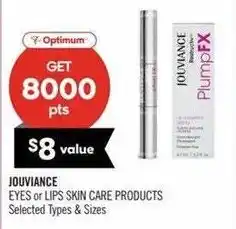 Shoppers Drug Mart Optimum Joviance Eyes or Lips Skin Care Products offer