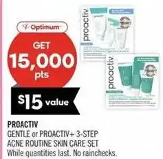 Shoppers Drug Mart Optimum proactiv gentle or proactiv+ 3-step acne routine skin care set offer