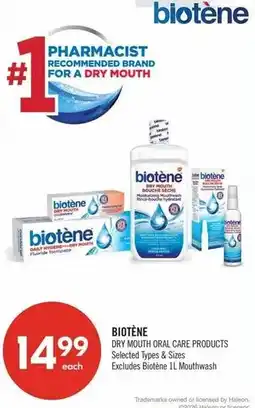 Shoppers Drug Mart Biotène dry mouth oral care products offer
