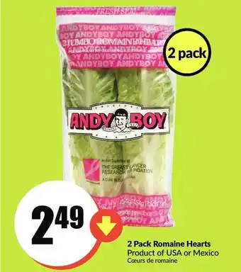 FreshCo 2 Pack Romaine Hearts offer