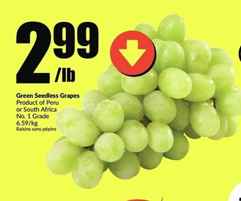 FreshCo Green Seedless Grapes offer