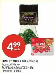 Shoppers Drug Mart Farmer's market avocados offer