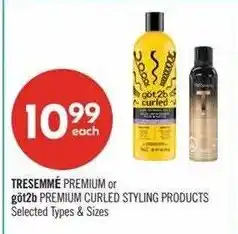 Shoppers Drug Mart Tresseme premium or got2b premium curled styling products offer