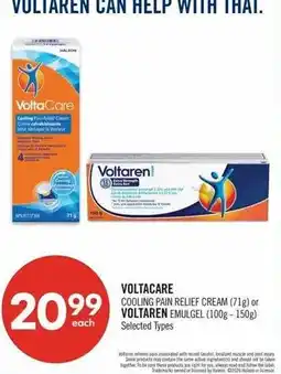 Shoppers Drug Mart Voltaren cooling pain relief cream or Voltaren emulgel offer