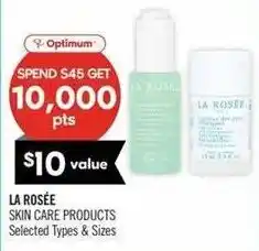 Shoppers Drug Mart Optimum La Rosée Skin Care Products offer